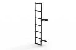 Door Ladder Opel Movano B 2010-2021 180° Rear Doors Stainless Steel Black