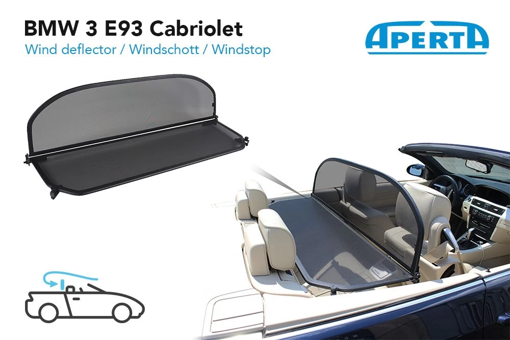 Wind Deflector BMW 3 Series Cabriolet (E93) 2005-2012 Brown - Afbeelding 3