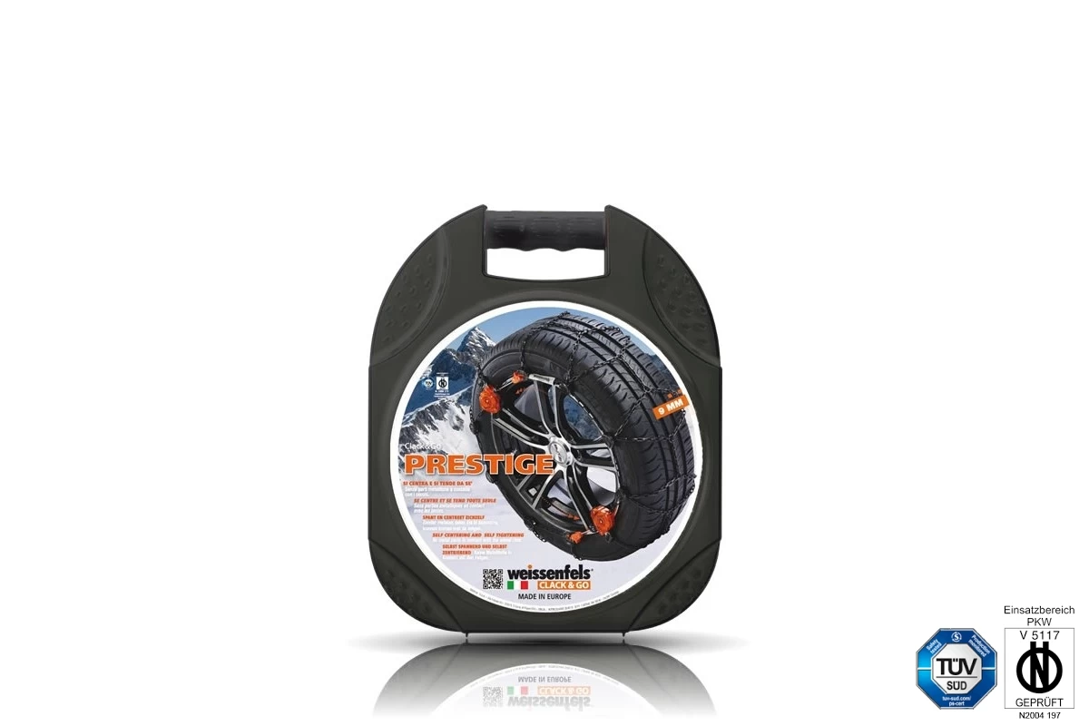 Snow Chains 165/65 R14 - Weissenfels Clack & Go Prestige M44 4 Set 2 Pieces - Afbeelding 2