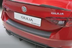 Rear Bumper Protector Alfa Romeo Giulia Quadrifoglio (952) 2016-present 4-door Saloon ABS - Matt Black
