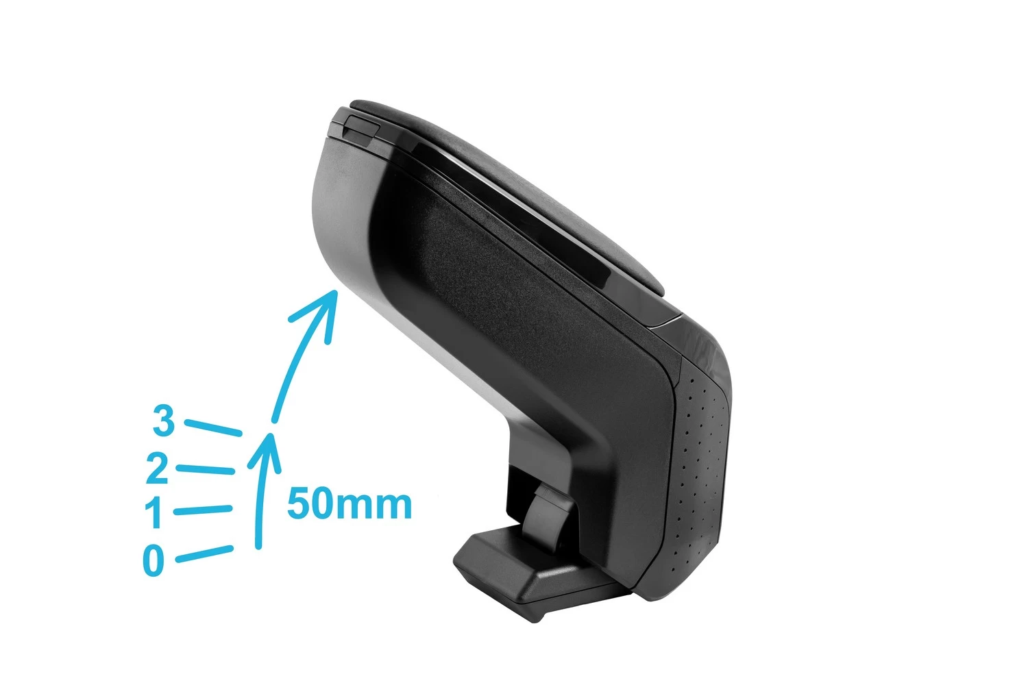 Armrest Citroƫn C-Elysee 2013-present 4-door Saloon Armster 2 Vegan Leather With Black Frame - Afbeelding 4