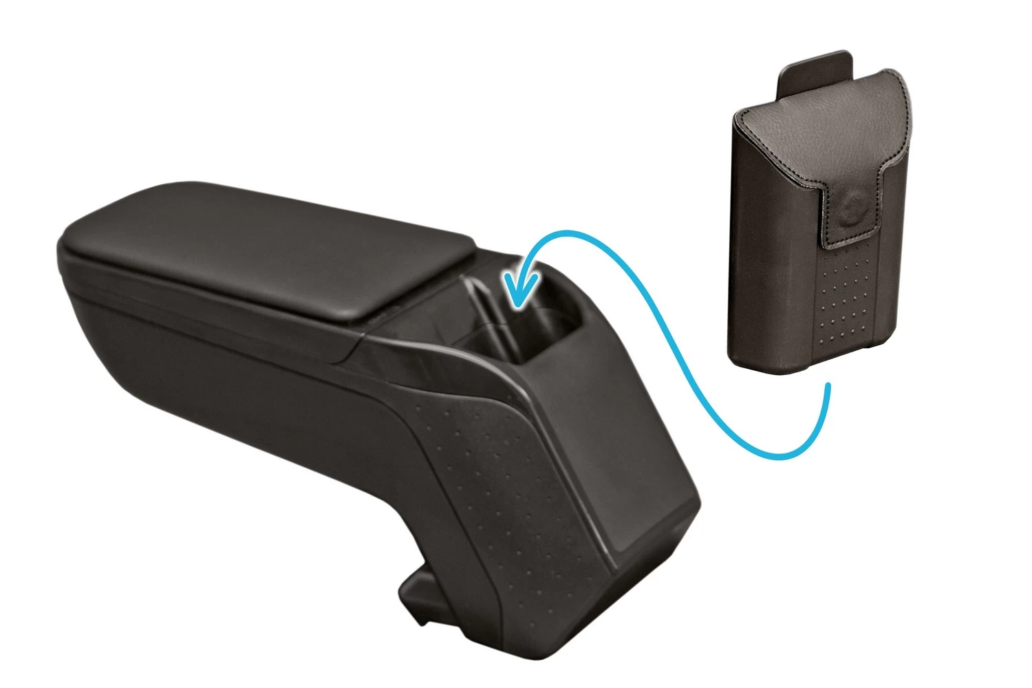 Armrest Ford B-Max 2015-2017 Armster 2 Vegan Leather With Black Frame - Afbeelding 6