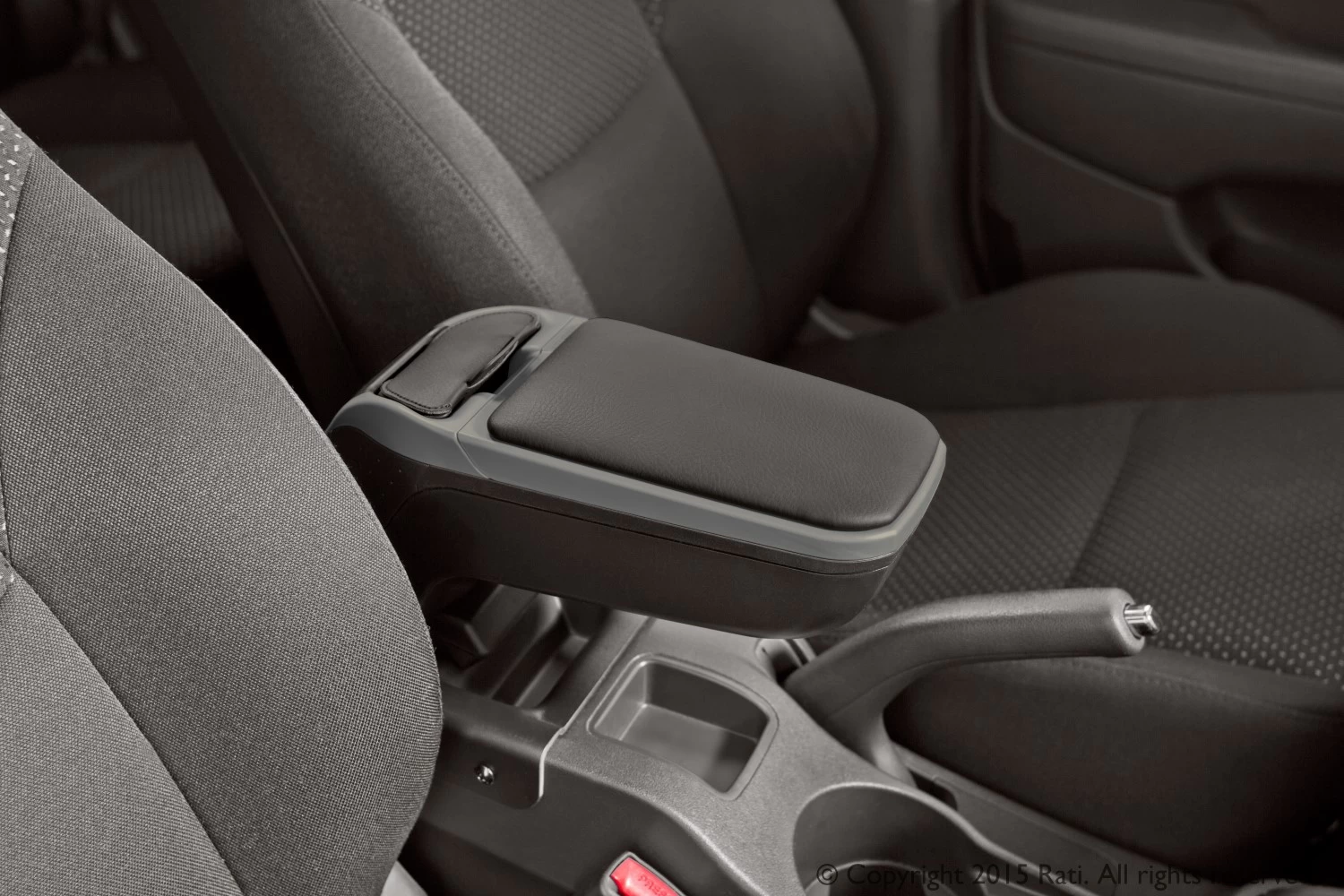 Armrest Fiat Linea 2007-2015 4-door Saloon Armster 2 Vegan Leather With Silver Frame