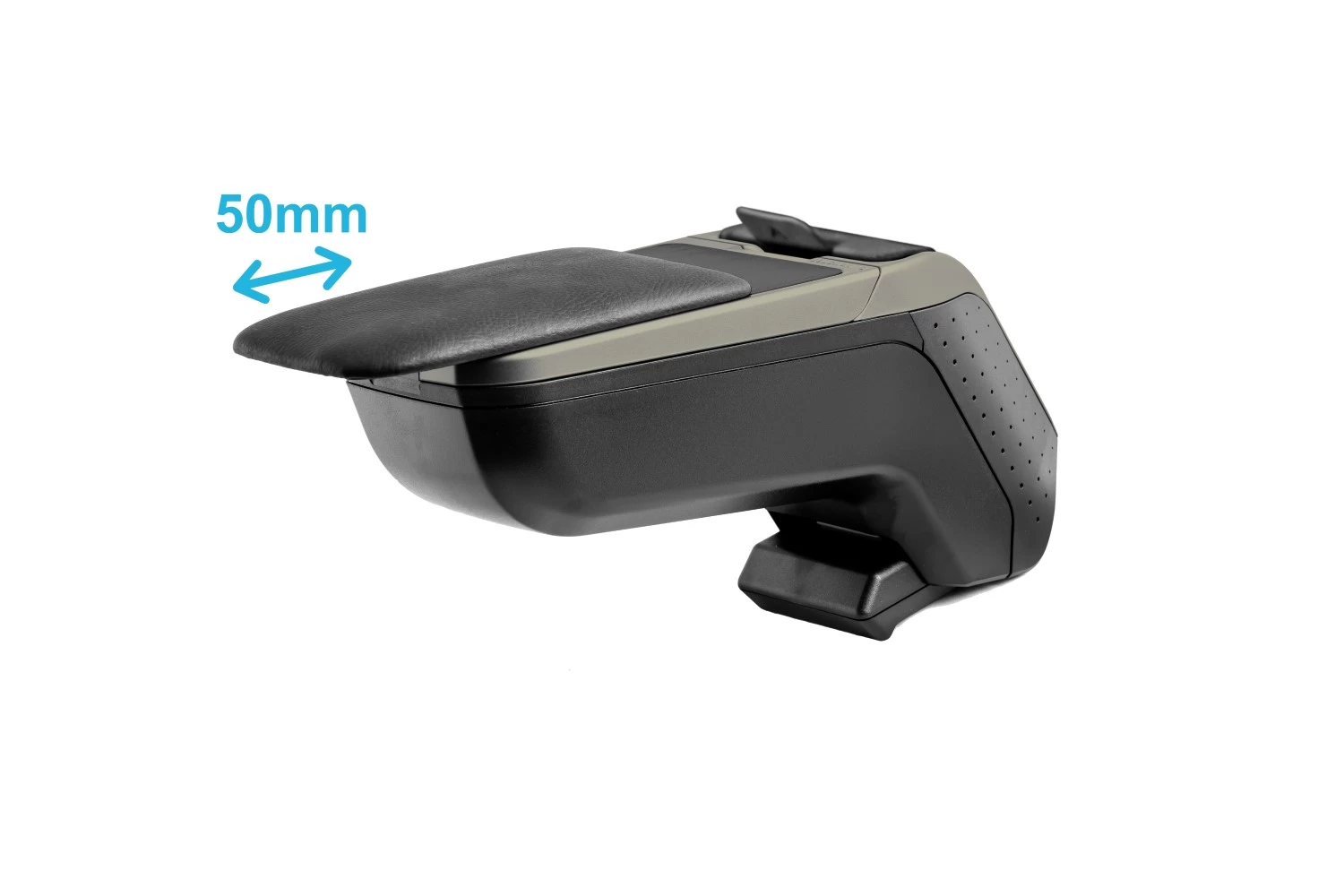 Armrest Fiat Linea 2007-2015 4-door Saloon Armster 2 Vegan Leather With Silver Frame - Afbeelding 5