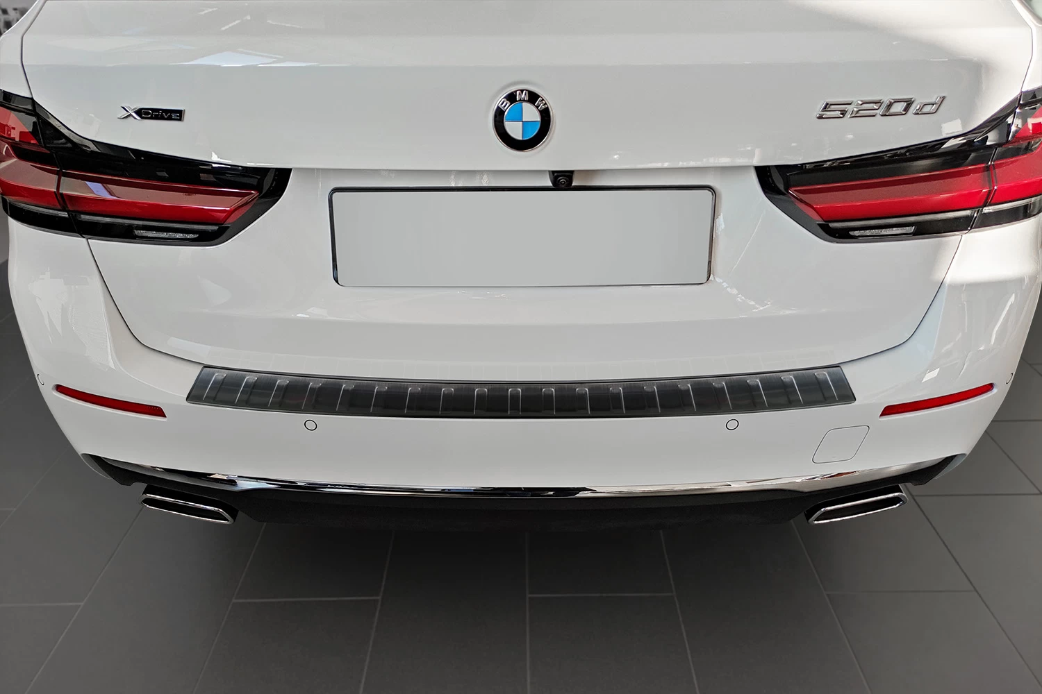 Rear Bumper Protector BMW 5 Series Touring (G31) 2020-present Wagon Stainless Steel Anthracite - Afbeelding 2