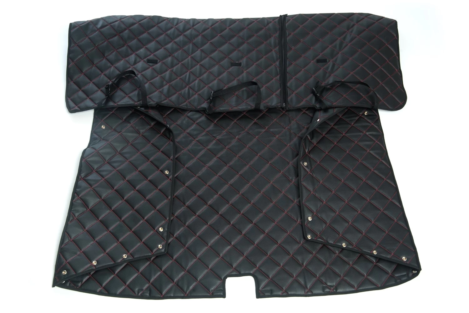 Boot Cover Mercedes-Benz GLC (X253) 2019-2022 Kleinmetall Starliner Deluxe - Red Stitching - Afbeelding 3