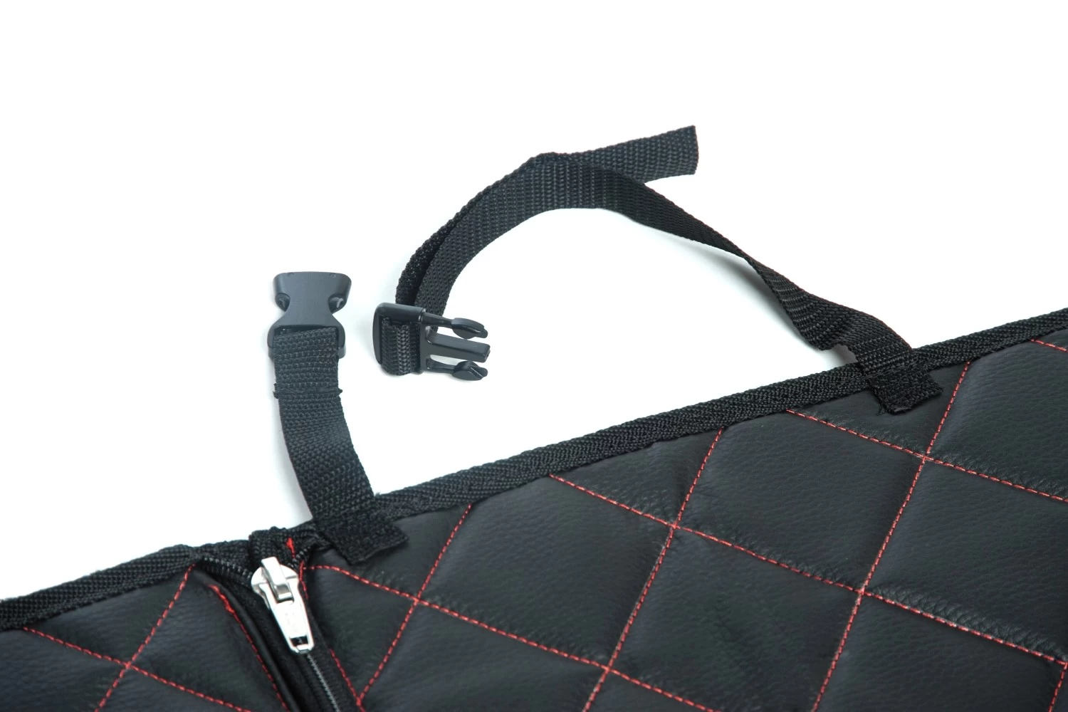 Boot Cover BMW X2 (F39) 2018-present Kleinmetall Starliner Deluxe - Red Stitching - Afbeelding 6