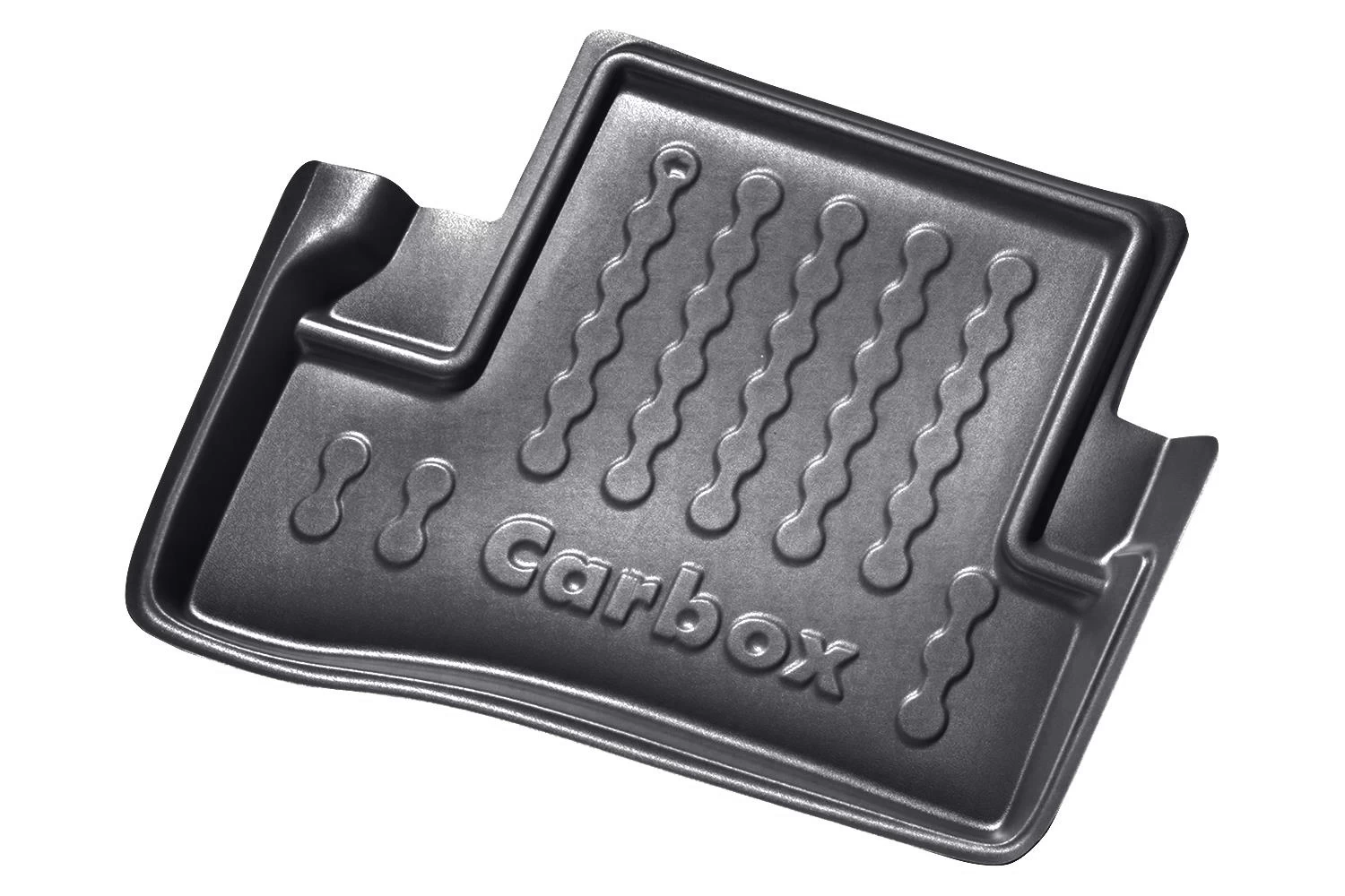 Car Mat Audi A3 Sportback (8P) 2003-2012 5-door Hatchback Carbox Floor PE Rubber - Black - Rear-left
