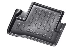 Car Mat Mitsubishi Outlander III 2014-present Carbox Floor PE Rubber - Black - Rear-left