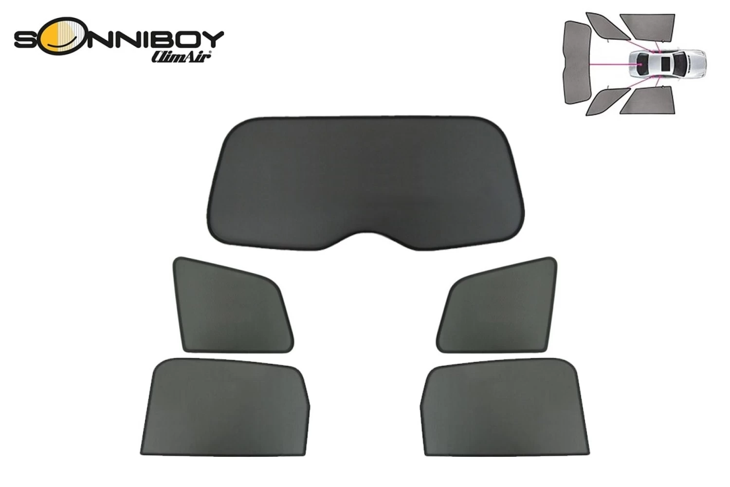 Sun Shades Audi A4 Avant (B7) 2004-2008 Sonniboy - Afbeelding 6