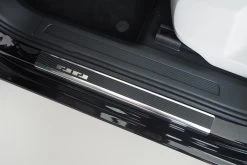 Door Sill Plates Alfa Romeo Mito 2008-2018 3-door Hatchback Stainless Steel - Carbon Foil