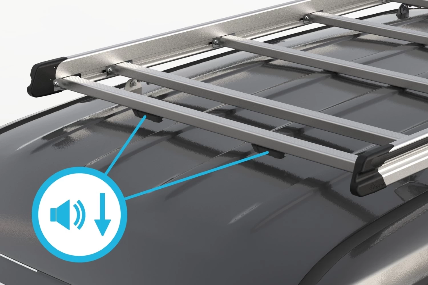 Roof Rack Nissan NV400 - Interstar II 2010-present Q-Top C13 Silver - Afbeelding 6