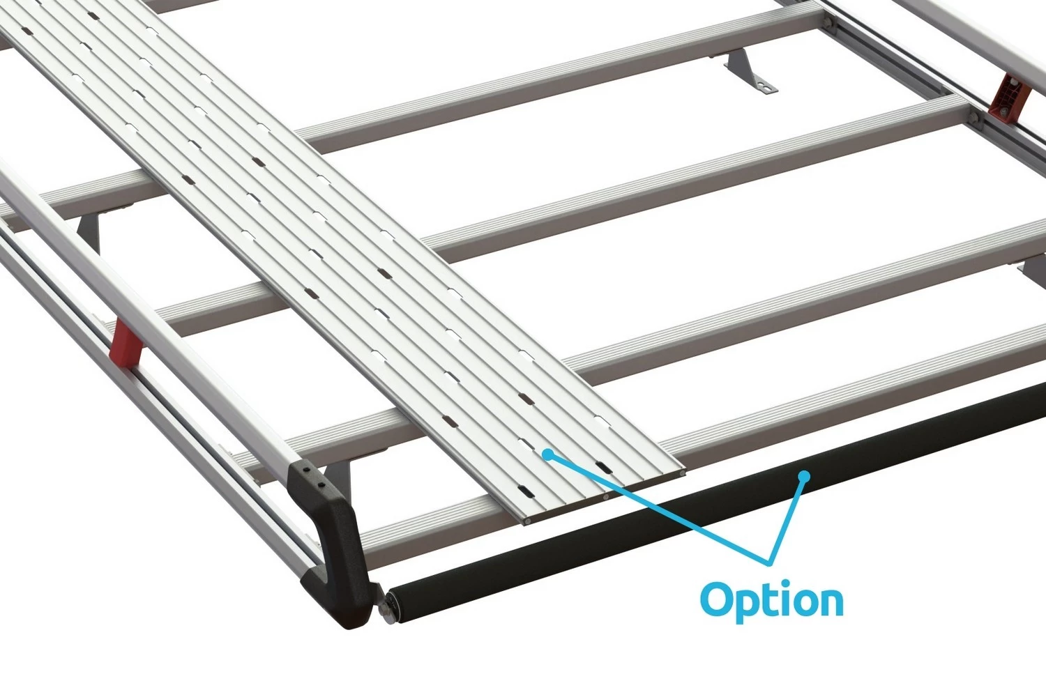 Roof Rack Volkswagen Crafter II 2017-present Q-Top O19 Black - Afbeelding 6