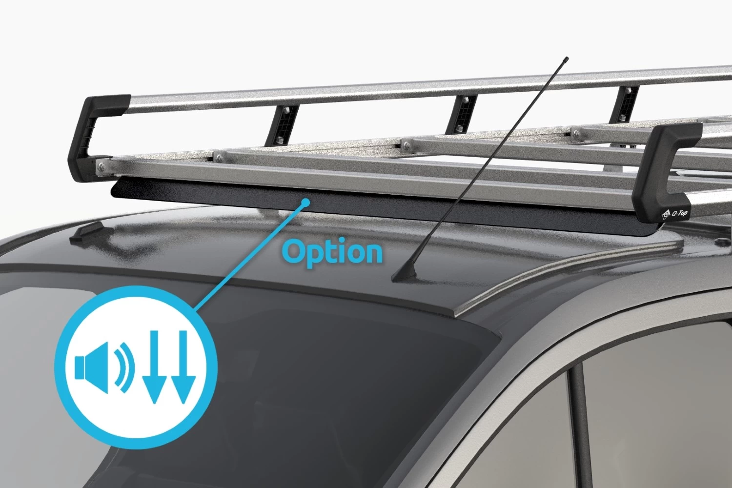 Roof Rack Ford Transit Courier 2014-present Q-Top O19 Black - Afbeelding 8