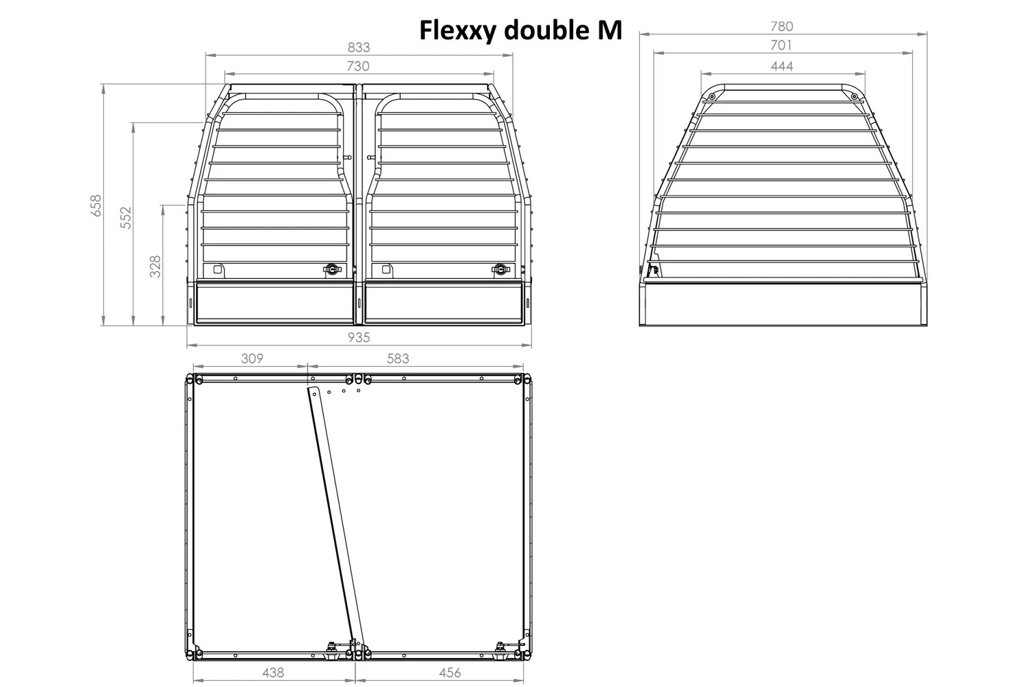 Dog Crate Aiways U5 2019-present Flexxy Double M - Afbeelding 7