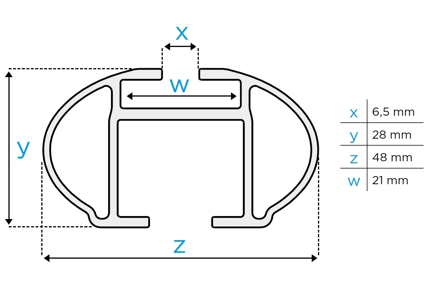 Roof Bars Aiways U5 2019-present Menabo Tiger Black - Afbeelding 5