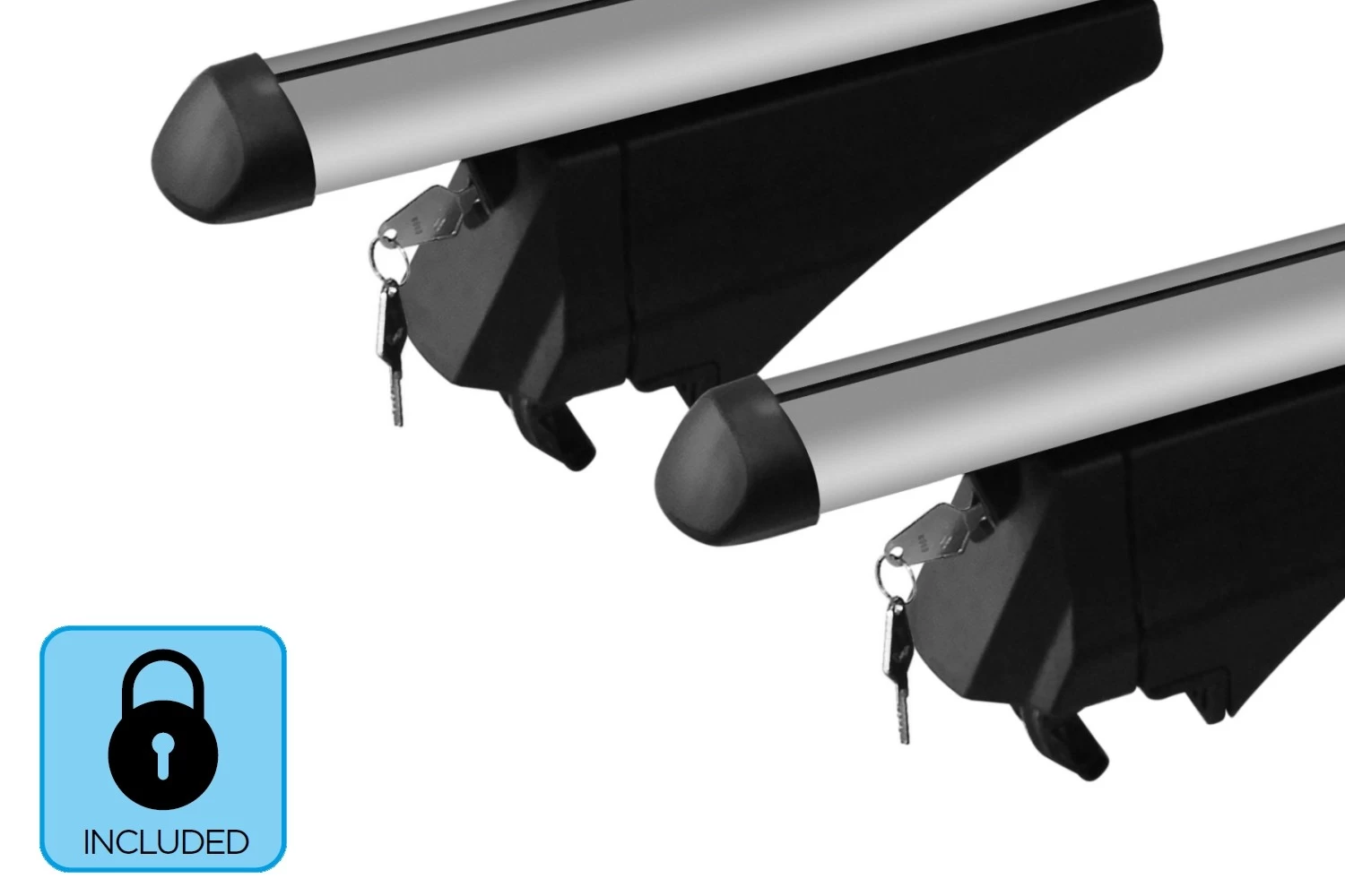 Roof Bars Aiways U5 2019-present Menabo Tiger Silver - Afbeelding 4