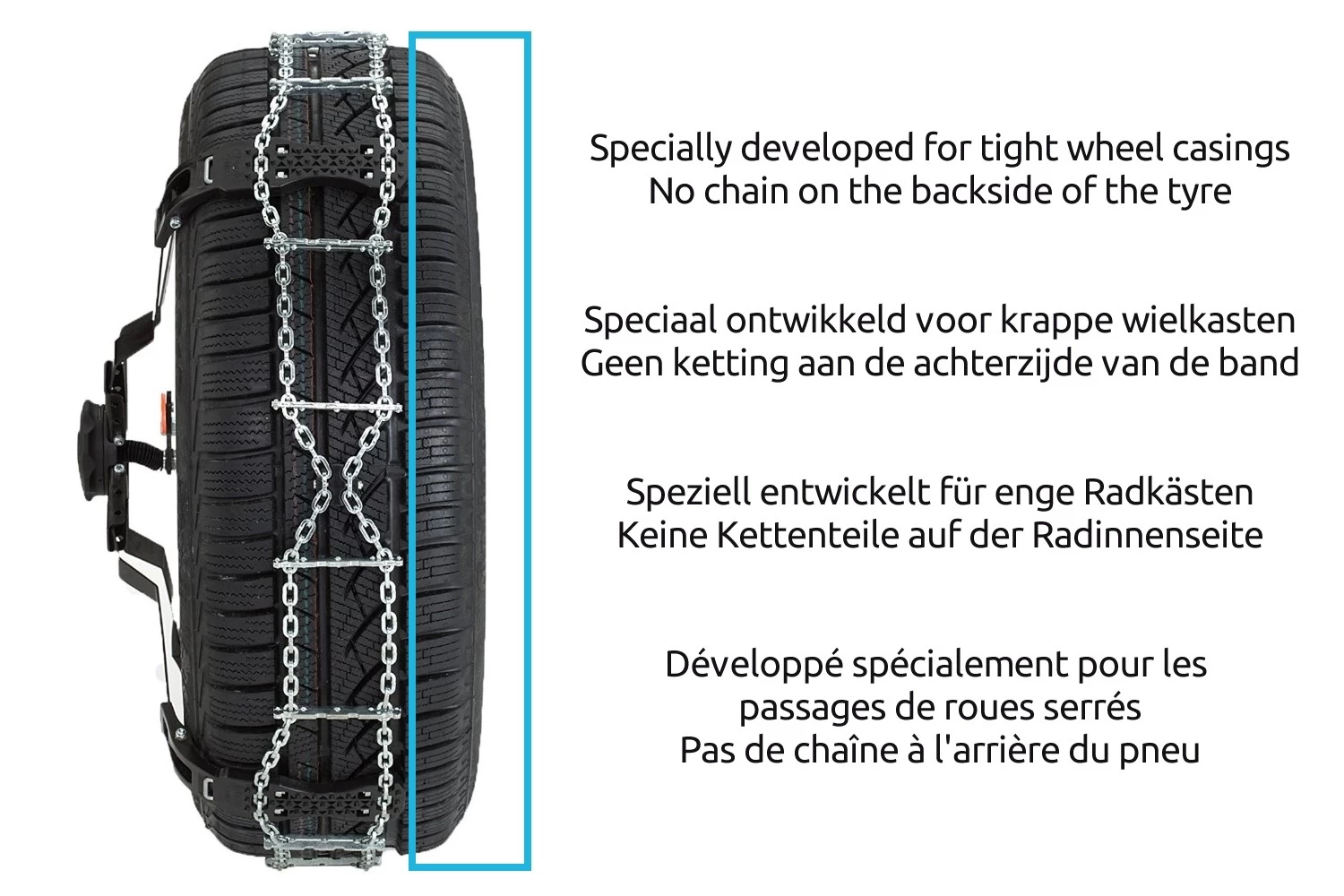 Snow Chains 205/80 R14 - RUD Centrax N892 Set 2 Pieces - Afbeelding 2