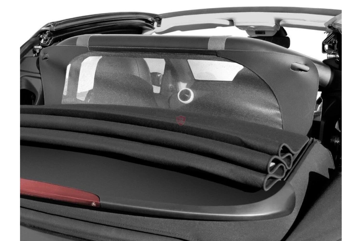 Wind Deflector Smart ForTwo Cabrio (A451) 2006-2014 Black - Afbeelding 2